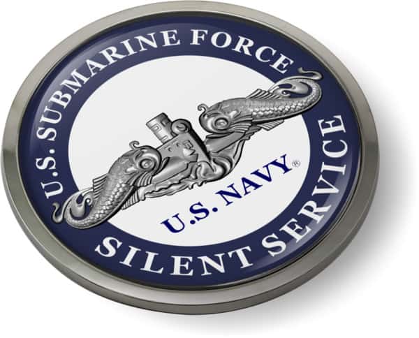 U.S. Navy Submarine Force with Silver Dolphins Emblem